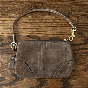 Coach Brown Suede Women's Handbag